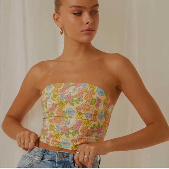 Peppermayo Floral Tube Top - Picture 4 of 7